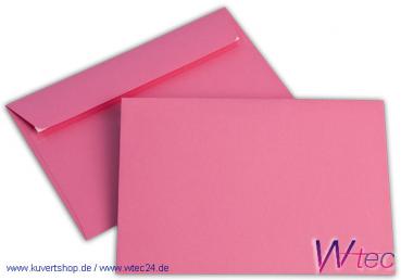 C6 Colorpapierkuverts in Eosinrot, ohne Fenster (500 Kuverts = 53,00 EURO)