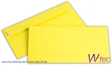 C6/5 Colorpapierkuverts in Intensivgelb, ohne Fenster (500 Kuverts = 66,50 EURO)