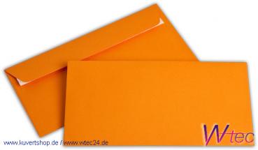 C6/5 Colorpapierkuverts in Orange, ohne Fenster (500 Kuverts = 66,50 EURO)