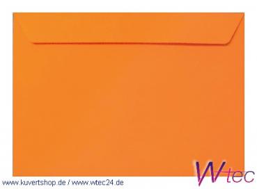 Vollfarbige C5-Kuverts in Orange, Haftklebend, ohne Fenster (100 Kuverts = 58,00 EURO)