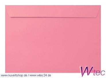 Vollfarbige C5-Kuverts in Pink (Rosa), Haftklebend, ohne Fenster (100 Kuverts = 58,00 EURO)