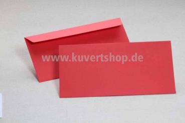 DL-Clariana-Kuverts in Intensivrot / Erdbeerrot