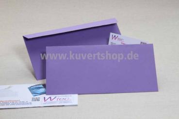 DL-Clariana-Kuverts in Violett / Flieder, ohne Fenster