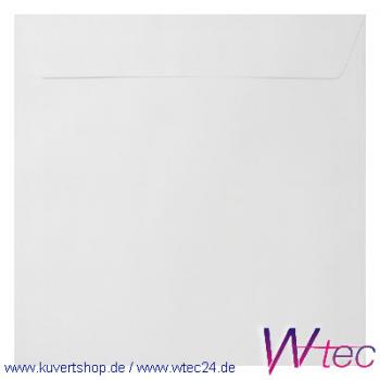 Vollfarbige Sondermaß-Kuverts 170x170 in Weiss, Haftklebend, ohne Fenster (100 Kuverts = 52,00 EURO)