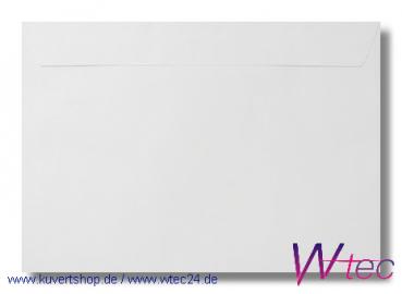 Vollfarbige C6-Kuverts in Weiss, Haftklebend, ohne Fenster (100 Kuverts = 44,00 EURO)