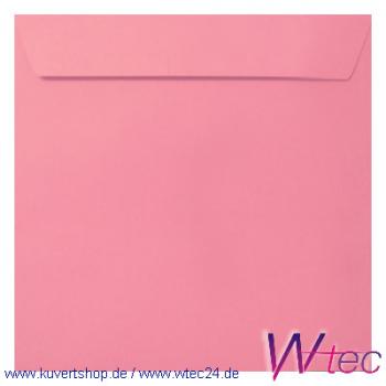 Vollfarbige Sondermaß-Kuverts 170x170 in Pink (Rosa), Haftklebend, ohne Fenster (100 Kuverts = 64,00 EURO)