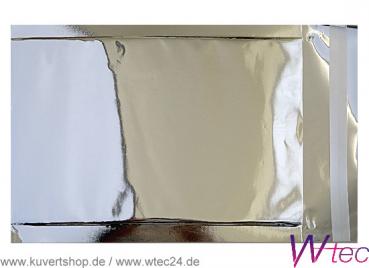 Folien-Versandtaschen in C6 - Silber glänzend, mit Haftklebung (100 Kuverts = 49,00 EURO)