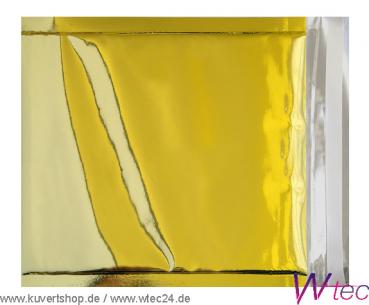 Folien-Versandtaschen in 220x220 - Gold glänzend, mit Haftklebung (100 Kuverts = 68,00 EURO)