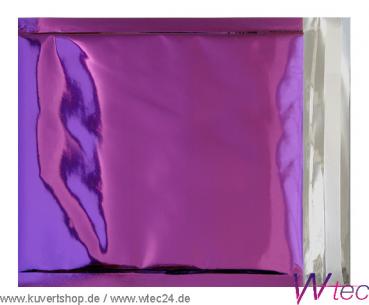 Folien-Versandtaschen in 220x220 - Violett glänzend, mit Haftklebung (100 Kuverts = 68,00 EURO)
