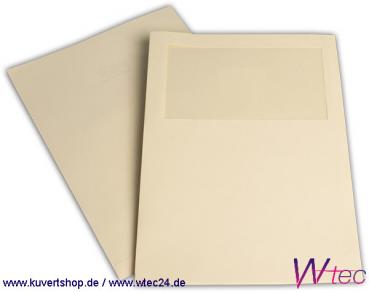 ORDO Mappen in Hellchamois mit XL Fenster (500 Mappen = 89,50 EUR)