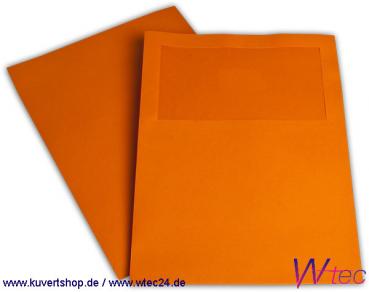 ORDO Mappen in Orange in XL Fenster (500 Mappen = 89,50 EUR)