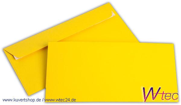 C6/5 Colorpapierkuverts in Goldgelb, ohne Fenster (500 Kuverts = 66,50 EURO)