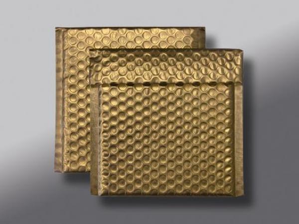 165x165 Luftpolstertaschen in Gold -mattiert- (100 Stück = 114,50 Euro)