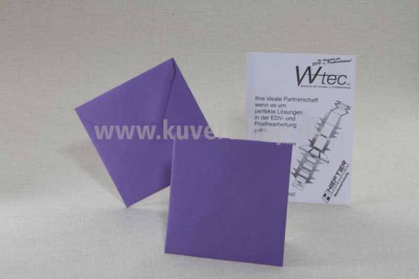 Clariana-Kuverts in Violett / Flieder a