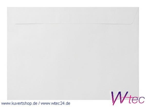 Vollfarbige C5-Kuverts in Weiss, Haftklebend, ohne Fenster (100 Kuverts = 49,80 EURO)