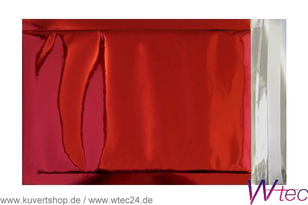 Folien-Versandtasche in C3 - Rot glänzend, mit Haftklebung  (100 Kuverts = 98,00 EURO)