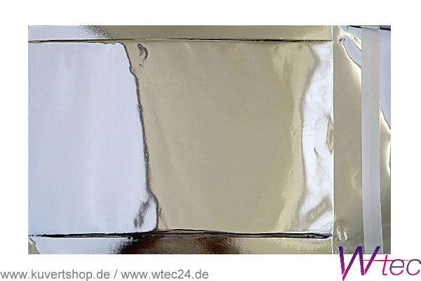 Folien-Versandtasche in C3 - Silber glänzend, mit Haftklebung  (100 Kuverts = 98,00 EURO)