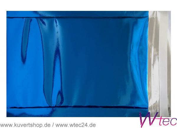 Folien-Versandtasche in C4 - Blau glänzend, mit Haftklebung  (100 Kuverts = 78,00 EURO)