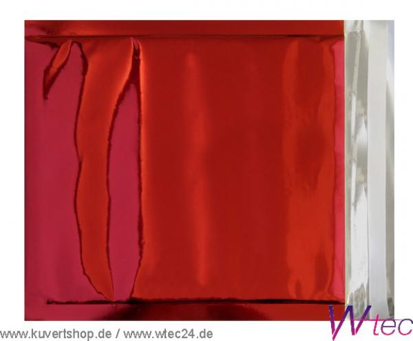 Folien-Versandtaschen in 220x220 - Rot glänzend, mit Haftklebung (100 Kuverts = 68,00 EURO)