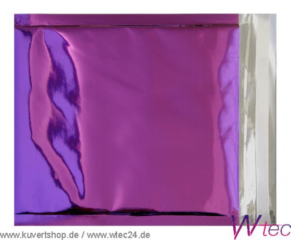 Folien-Versandtaschen in 220x220 - Violett glänzend, mit Haftklebung (100 Kuverts = 68,00 EURO)