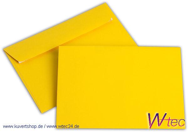 C6 Colorpapierkuverts in Goldgelb, ohne Fenster (500 Kuverts = 62,00 EURO)