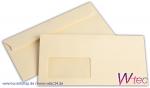 C6/5 Colorpapierkuverts in Hellchamois, mit Fenster (500 Kuverts = 68,00 EURO)