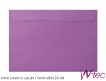 Vollfarbige C4-Kuverts in Lila ohne Fenster (100 Kuverts = 69,00 EURO)