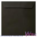 Vollfarbige Sondermaß-Kuverts 170x170 in Schwarz, Haftklebend, ohne Fenster (100 Kuverts = 68,00 EURO)